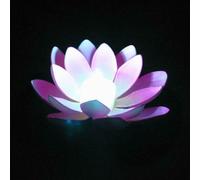 (Gradient) Floating LED-Lotus Lights Outdoor Pond Pool Garden Flower Night Lamp Decor