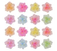 Gradient Flower Nail Charms Acrylic Decoration Kit 100pcs for Women | Lightweight Acrylic Pieces, Subtle 3d Look, Fits Shapes and Lengths, for Photoshoots and Daily Work