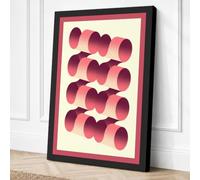 Gradient Forms Geometric Canvas Wall Art Print 36x24 Inch (91 x 61 cm)