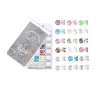 Gradient Gel Palette, Compact Patting Gel, Quick Drying Long Lasting with Mirror, Professional Beauty Supply, Women Mothers Salon Home, Holiday Summer Spring Wedding Daily Fashion Usage