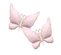 Gradient Giant Butterfly Foil Mylar Balloon Butterfly Birthday Decorations for Butterflys Theme Birthday Party Wedding Supplies (Pink 2pcs)