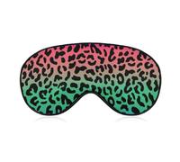 Gradient Leopard Pattern Unisex Light-Blocking Eye Mask Sleep Mask Suitable for Naps at Home, in The Office, and on Airplanes