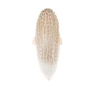 Gradient Long Curly Hair Synthetic Drawstring Ponytail Wig Women's Heat-resistant Ponytail Wig(15T60)