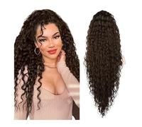 Gradient Long Curly Hair Synthetic Drawstring Ponytail Wig Women's Heat-resistant Ponytail Wig(6K)