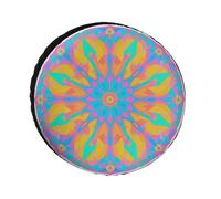 Gradient Mandala Spare Tire Cover, 30inch Oxford Wheel Protector Travel Accessories, Waterproof Dustproof Wheel Tire Covers for RV Jeep SUV Camper Truck