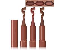 Gradient Matte Lipstick Crayon Lip Liner pencil,2-in-1 Gradient Lip Liner and Lipstick Lip Combo Set,High Pigmented Long Lasting Waterproof Smudge Proof Lipstick Pencil,Lip Makeup for Women (A)