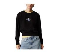Gradient Monogram Crewneck Sweatshirt - female - Calvin Klein - Sweatshirts - Black - S - Sweatshirts & Hoodies S
