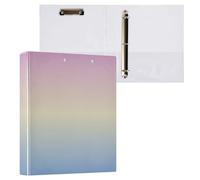 Gradient Monte Carlo 3 Ring Binder 1.5 Inch Ring Binders with Clear View Binder Organizer for Office Home School Supplies, Holds 200 Sheets, Fit A4 Letter Size Paper, 2 Pack