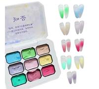 Gradient Nail Painting Gel - 9-Colour Semi-Solid Gel Polish | Long-Lasting Chip-Resistant Blush | Wash-Free Colour for Keeping Nails Stylish