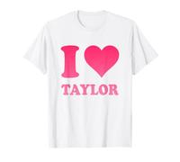 Gradient Pink I Love Taylor T-Shirt