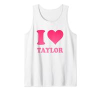 Gradient Pink I Love Taylor Tank Top