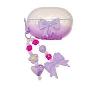 Gradient Purple Butterfly Bow Pattern Protective Cover Accessories Case for Huawei FreeBuds 5i