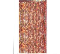 Gradient Rain Curtain Decoration for Wedding Party & Baby Shower - Shimmering Tulle Fabric Backdrop 248 x 14 cm (1 x 2 m Orange)