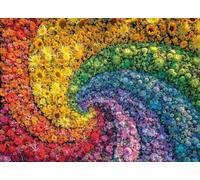 Gradient Rainbow Swirl 500-Piece Adult Jigsaw Puzzles | Challenging puzzle for adults and family entertainment