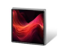 Gradient Red Square Lapel Pin for Men Women Personalized Lapel Badge Metal Brooch Printed Aluminum Alloy Memorial Pins for Backpack Clothing Decoration Business