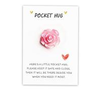 Gradient Rose Pocket Hug Card, Pocket Hug Card, Pocket Hug From Sister, Hug Gift For Daughter, A Little Pocket Hug Token For Granddaughter, Gift for Boyfriend or Girlfriend, Long Distance Love Gift