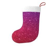 Gradient Sequin Sparkle Christmas Stocking 17.7", Festive Hanging Sock for Fireplace Mantel, Holiday Decorations