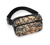 Gradient Sequin Sparkle Fanny Pack for Women Men Waist Bag Belt Bag Adjustable Casual Bag for Travel Sports Hiking, white, 7.9x5.1inches