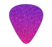 Gradient Sequin Sparkle Print Guitar Pick for Men Women Triangle Instrument Accessories Plectrums(12pcs One sided)
