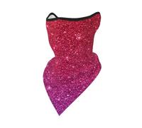 Gradient Sequin Sparkle Windproof Mask,Neck Gaiter Winter Motorcycle Face Cover