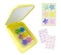 Gradient Star Spot Patches, 30 Hydrocolloid Pimple Patches with 2 Butterfly Stickers, Acne Treatment Patches for Face, Absorb Fluid & Reduce Redness, Ideal for Day & Night Use