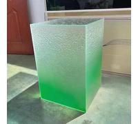 Gradient Textured Acrylic Risers Stands Boxes Cubes for Retail Party Exhibition Elevate Displays with Clear Colorful Designs Acrylic Display Stands(Green,40x40x30cm(16x16x12))
