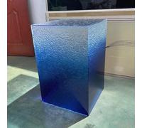 Gradient Textured Acrylic Risers Stands Boxes Cubes for Retail Party Exhibition Elevate Displays with Clear Colorful Designs Acrylic Display Stands(Blue,40x40x30cm(16x16x12))