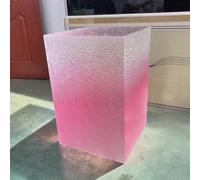 Gradient Textured Acrylic Risers Stands Boxes Cubes for Retail Party Exhibition Elevate Displays with Clear Colorful Designs Acrylic Display Stands(Pinks,40x40x30cm(16x16x12))