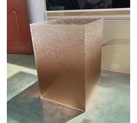Gradient Textured Acrylic Risers Stands Boxes Cubes for Retail Party Exhibition Elevate Displays with Clear Colorful Designs Acrylic Display Stands(Brown,40x40x30cm(16x16x12))