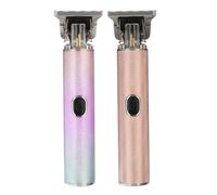 (Gradient) USB Charging Retro Hanging Carving Electric Clipper Wireless Portable Touch Switch Hair Clipper Gradient Color One-key Operation Hair Clipper