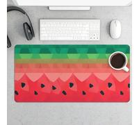 Gradient Watermelon Gaming Mouse Pad 12x24 Inch Desk Pad Protector Waterproof Non-Slip Rubber Base Keyboard Mat Extra Large Desktop Mat for Office Home Computer Laptop Table Accessory