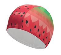 Gradient Watermelon Swim Cap for Women Men Swimming Hat Bath Waterproof Pool Caps for Long Thick Curly Hair