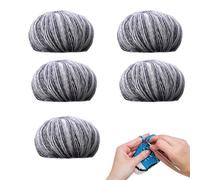 Gradient Yarn, Cotton Multi-Colour Yarn, 5 x Colourful Pack, Soft Shawl and Scarf Yarns, Premium Knitting and Crochet Supplies for Sweaters, Clothes, 3.94 x 3.94 x 2.76 inches, Accessories