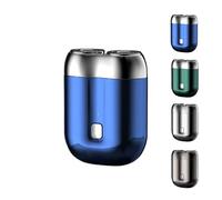 Gradientiscolor 2025 New Upgrade Pocket Shaver USB Mini Shavers, Pocket Size Washable Double Head Electric Razor, Mini Electric Shavers for Men, Rechargeable Waterproof (Blue)