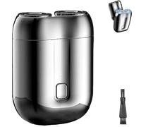 Gradientiscolor 2025 New Upgrade Pocket Shaver USB Mini Shavers,Wet and Dry Use Electric Razor,Floating 4d Shaving Head for Precision,Mini Electric Shavers for Men (Silver)
