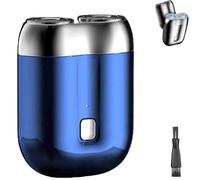 Gradientiscolor 2025 New Upgrade Pocket Shaver USB Mini Shavers,Wet and Dry Use Electric Razor,Floating 4d Shaving Head for Precision,Mini Electric Shavers for Men (Blue)