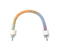 Gradients Bird Rope Perch Stand Bendable Climbing Rope Toy For Parrots Cockatiels Parakeets Budgies Lovebirds Swing