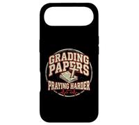 Grading Papers Praying Harder Christian Teacher Jesus Case for iPhone Air