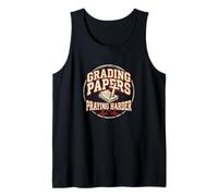 Grading Papers Praying Harder Christian Teacher Jesus Tank Top