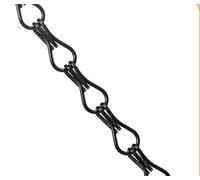 Gradleen 200cm Black Aluminium Chain Link for Lengthen Chain Curtain Door Fly Screen