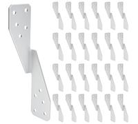 Gradleen 25 Pack Hurricane Straps Brackets H2.5A 14-Gauge Galvanized Steel Strong Tie Brackets ,Heavy Duty Joist Hangers for Plywood,Shed,Rafter,Rafter Hangers,25pcs Left Tie