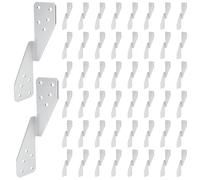 Gradleen 50 Pack Hurricane Straps Brackets H2.5A 14-Gauge Galvanized Steel Strong Tie Brackets ,Heavy Duty Joist Hangers for Plywood,Shed,Rafter,Rafter Hangers,50pcs Right Tie