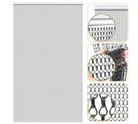 Gradleen Chain Fly Screens Black 80 x 200cm Aluminium Chain Curtain Fly Screens for Door