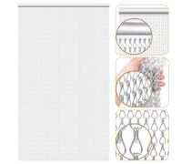 Gradleen Chain Fly Screens Silver 90 x 200cm Aluminium Metal Chain Curtain for Flying Insect Control