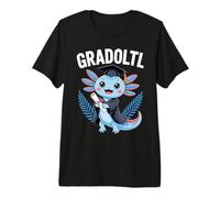 Gradolotl Cute Graduation Axolotl Character Premium T-Shirt
