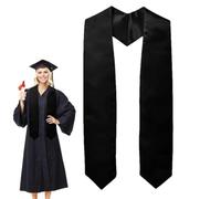 Grads Matter Stole Satin Colour Graduation Stole, black, Siehe Beschreibung