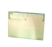 Gradual Change Test Paper Storage Bag Organ Student Multi-Layer File Bag-Gradient Green