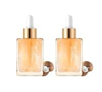 Gradual Self Tanning Face Serum, Add Tanning Drops to Skin Care for Custom Face Tan, Hyaluronic Acid & Coconut Water, Tailor Made Glow, Gradual & Natural Fake Tan (2pc)