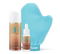 Gradual Tanning Bundle by Beau Bronzage - Vegan-Friendly Gradual Tanning Lotion, Tanning Bronzing Drops and Large Application Mitt - Made in the UK