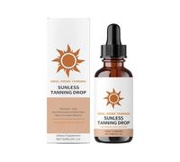 Gradual Tanning Drops - Fake Tan Oil, Bronzing with Rapid Drying, Body Glow with Even Finish, Face Tanner for Shower Routine, Self Tan Liquid, Natural Bronze Formula for Holiday Travel